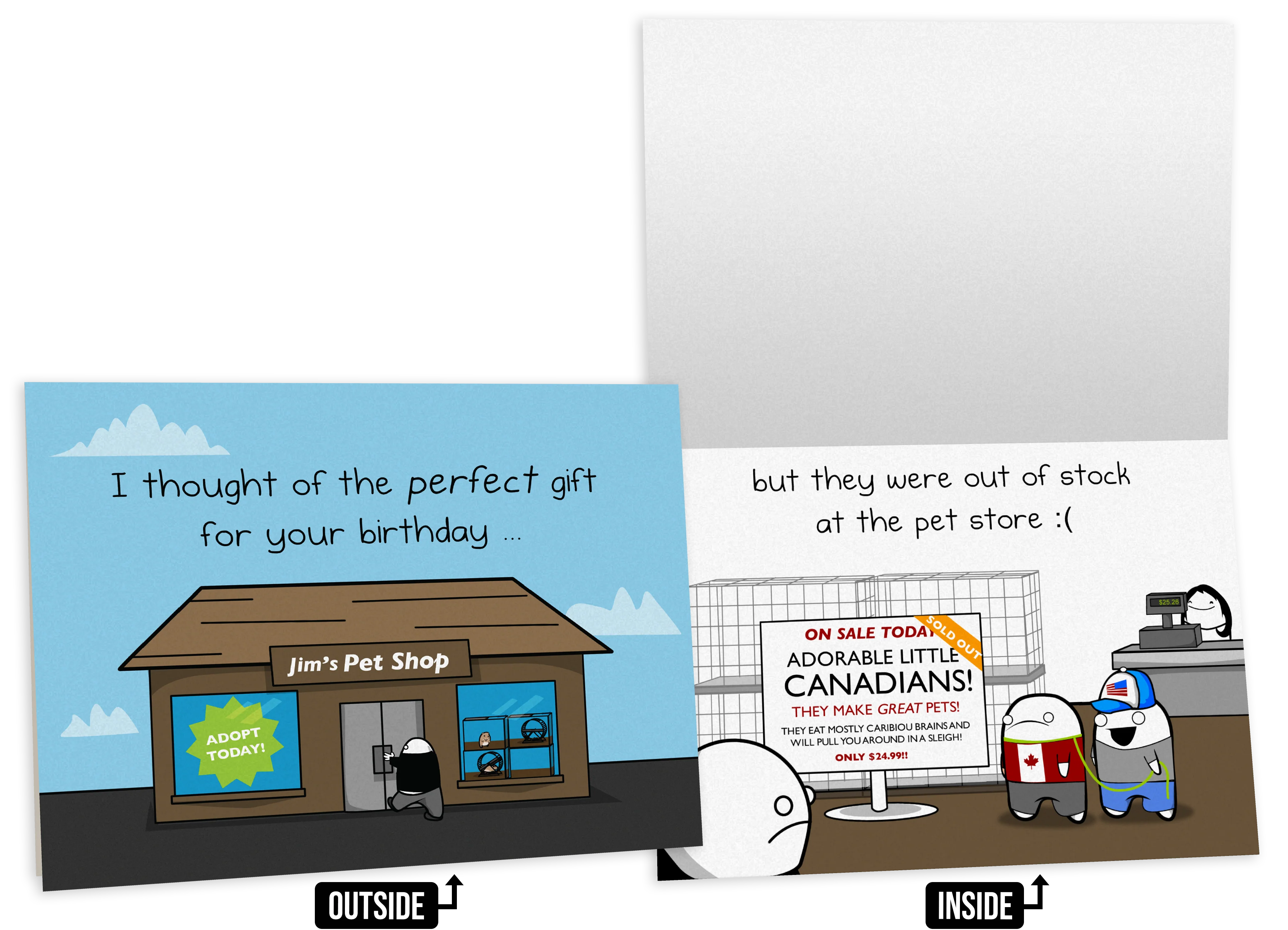 Canadian - Birthday Greeting Card