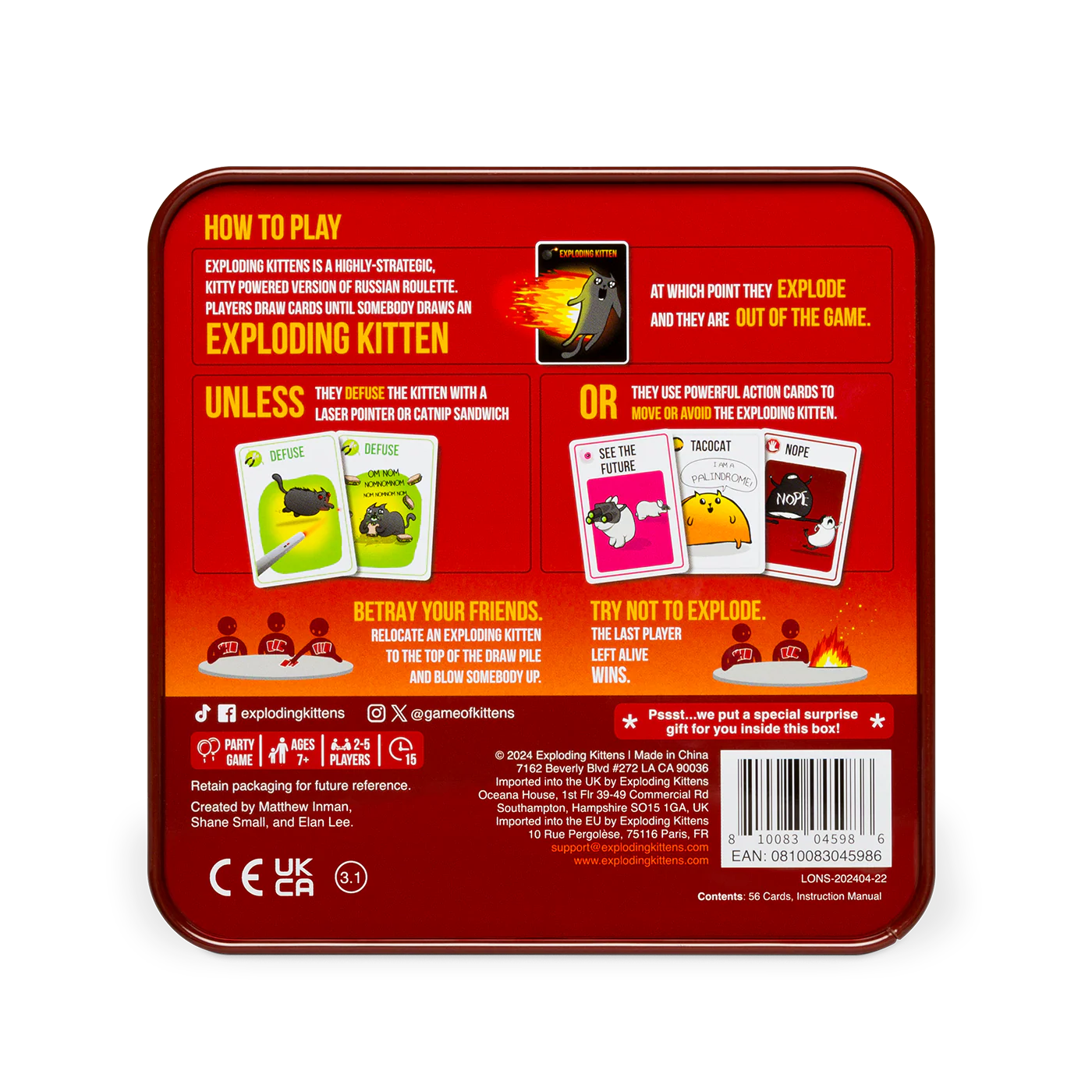Exploding Kittens: Original Edition (Classic Tin) - Image 4