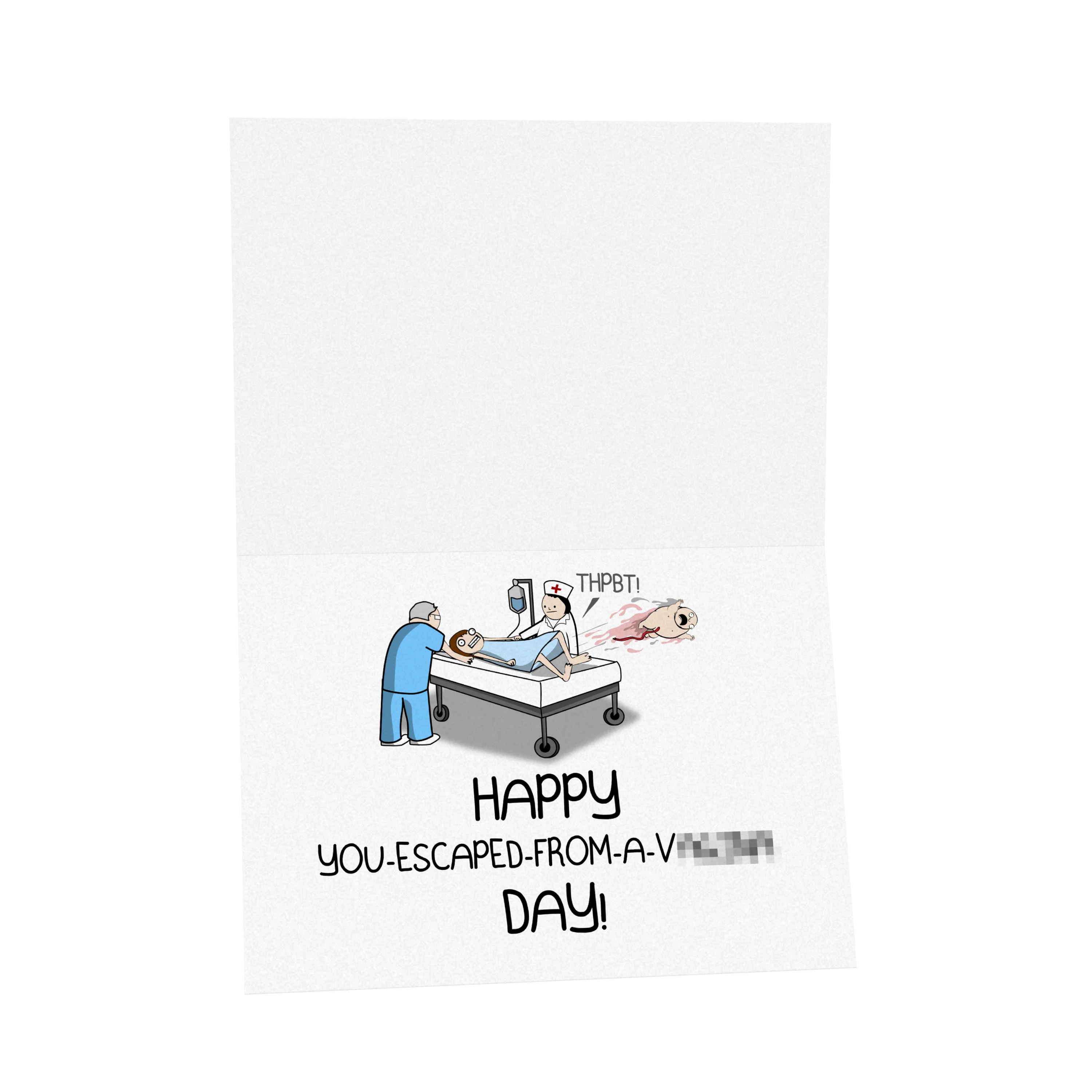 Escaped - NSFW Birthday Greeting Card - Image 4