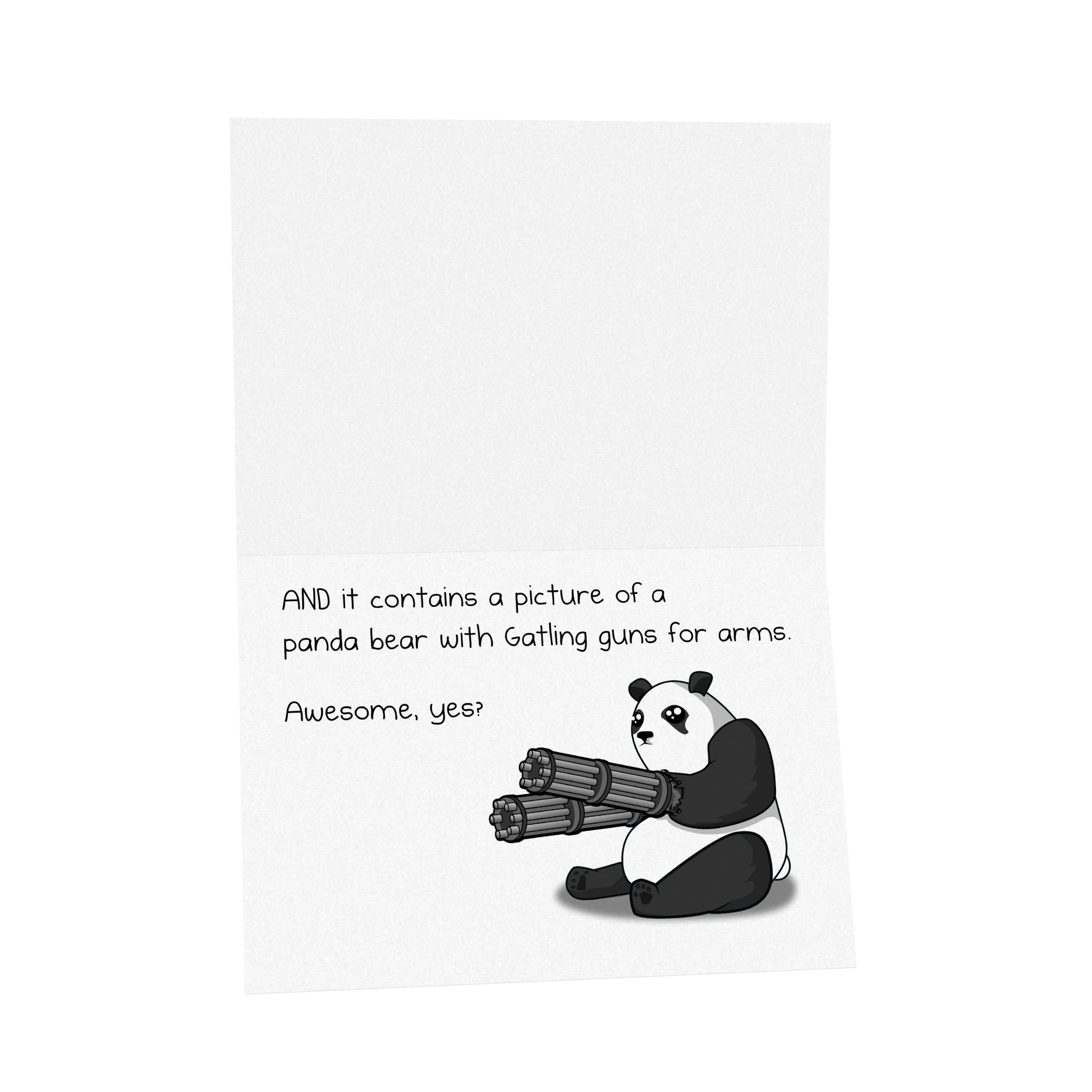 Facebook Panda - NSFW Birthday Greeting Card - Image 3