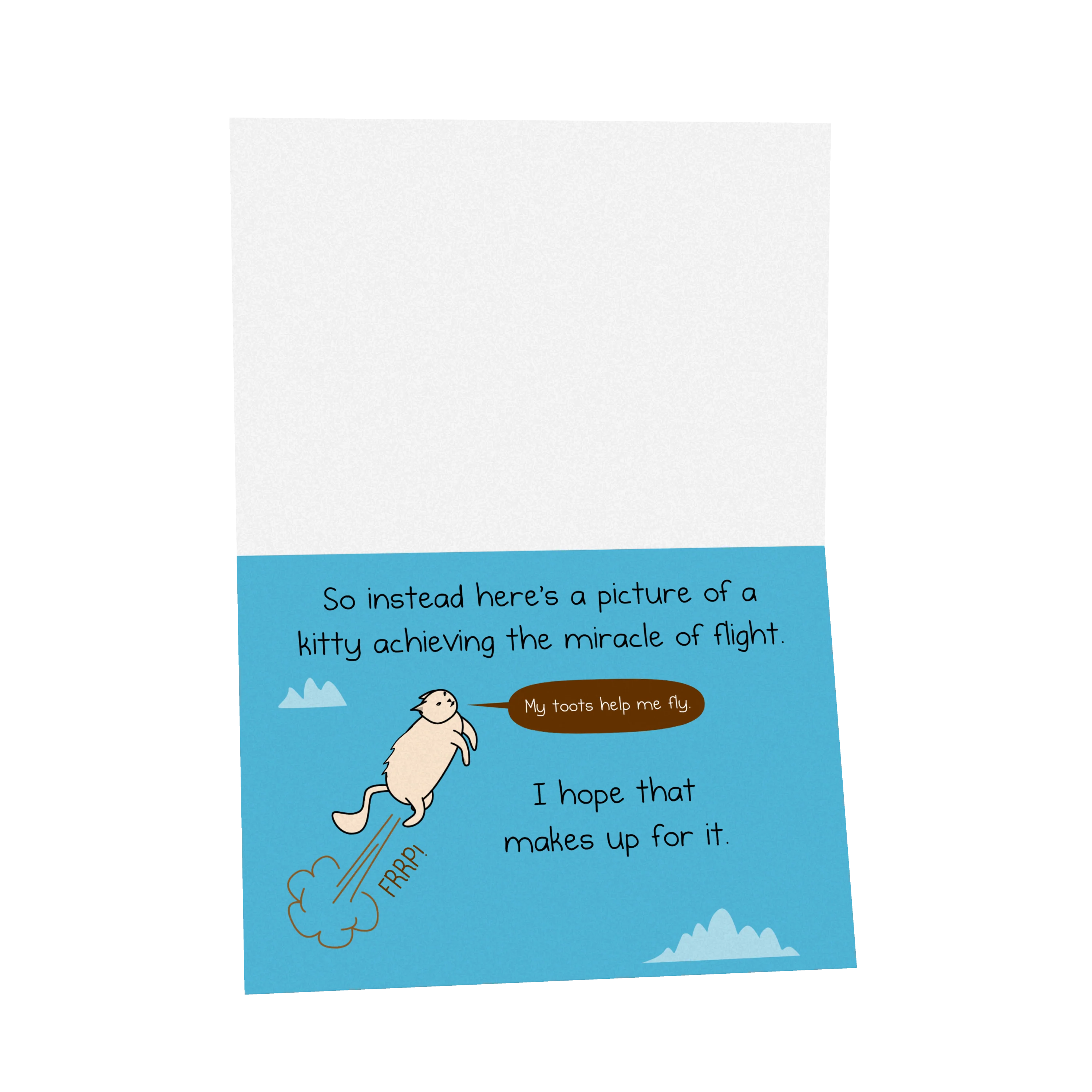 NSFW Kitty Flight - Birthday Greeting Card - Image 3