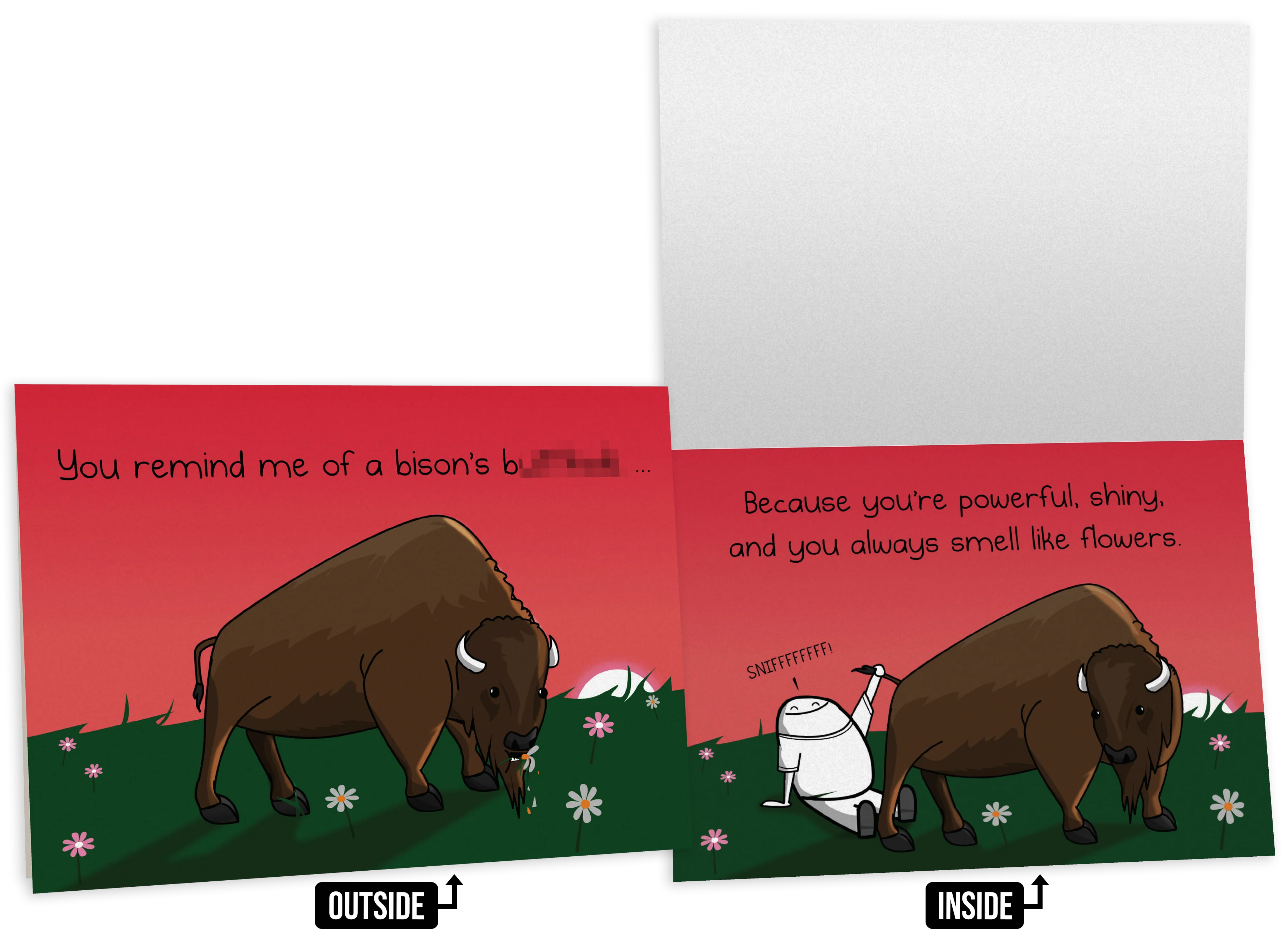 Bison - NSFW Friendship Card