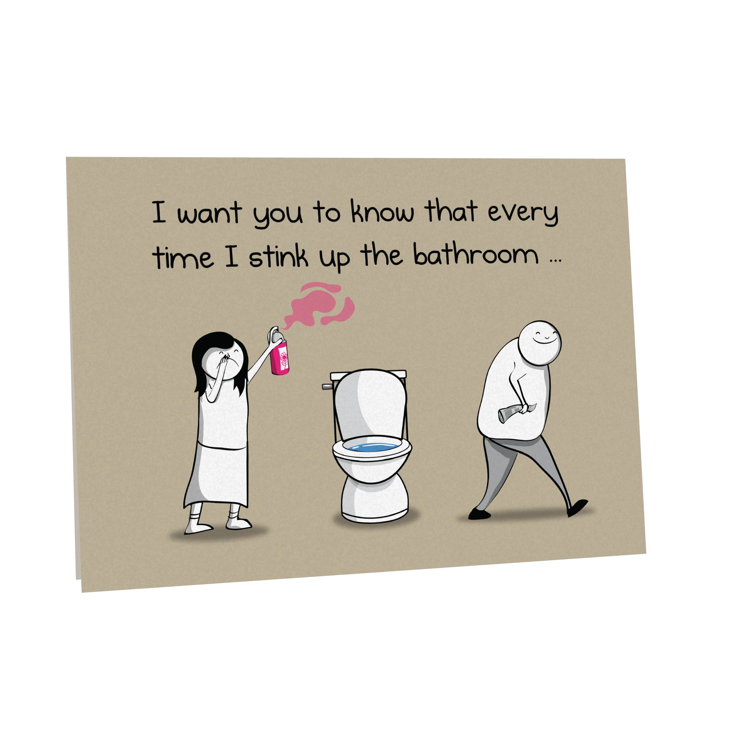 NSFW Toilet Spider - Love & Friendship Greeting Card - Image 2