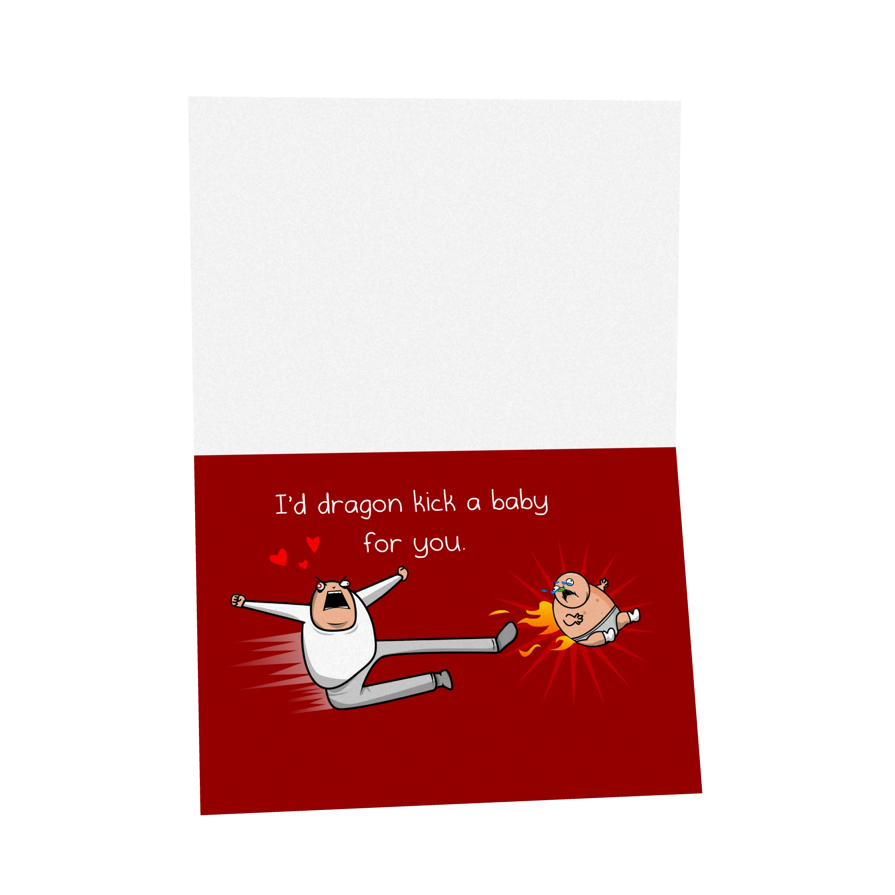 Baby Kick - NSFW Love & Friendship Greeting Card - Image 3