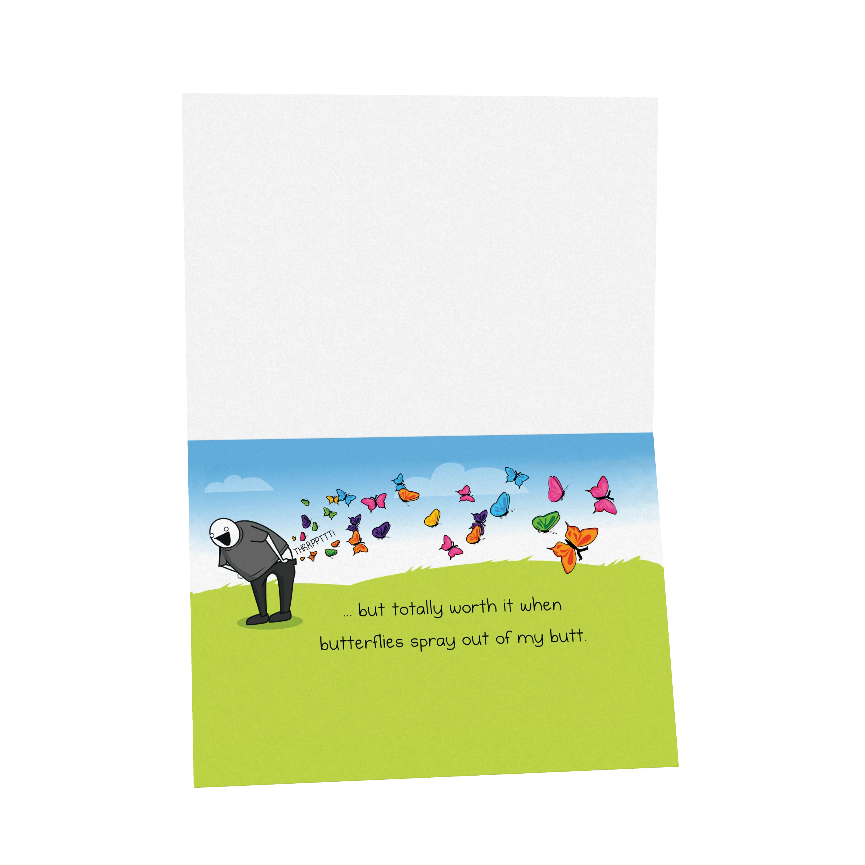Caterpillar - NSFW Love & Friendship Greeting Card - Image 3