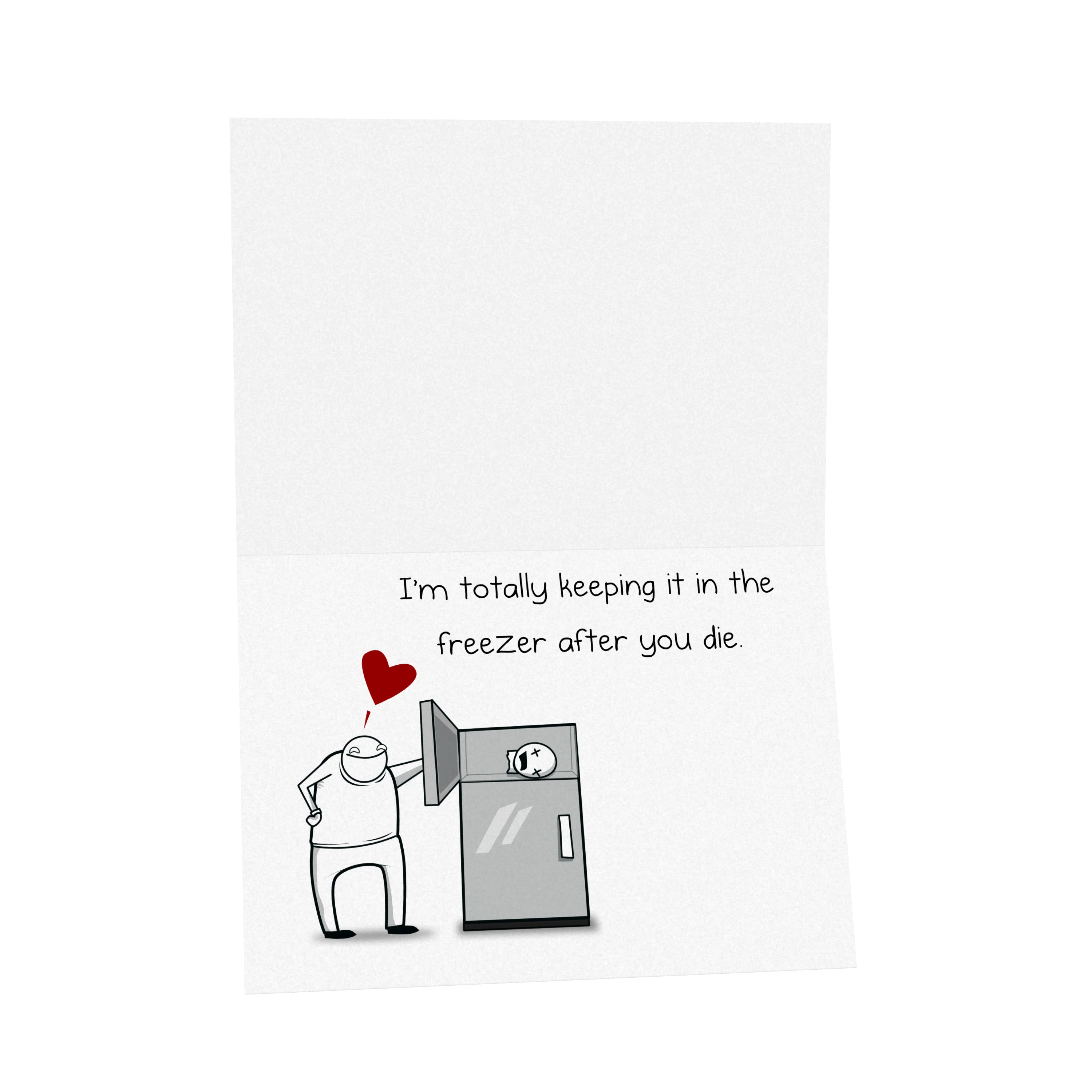 Face Freezer - NSFW Love & Friendship Greeting Card - Image 3