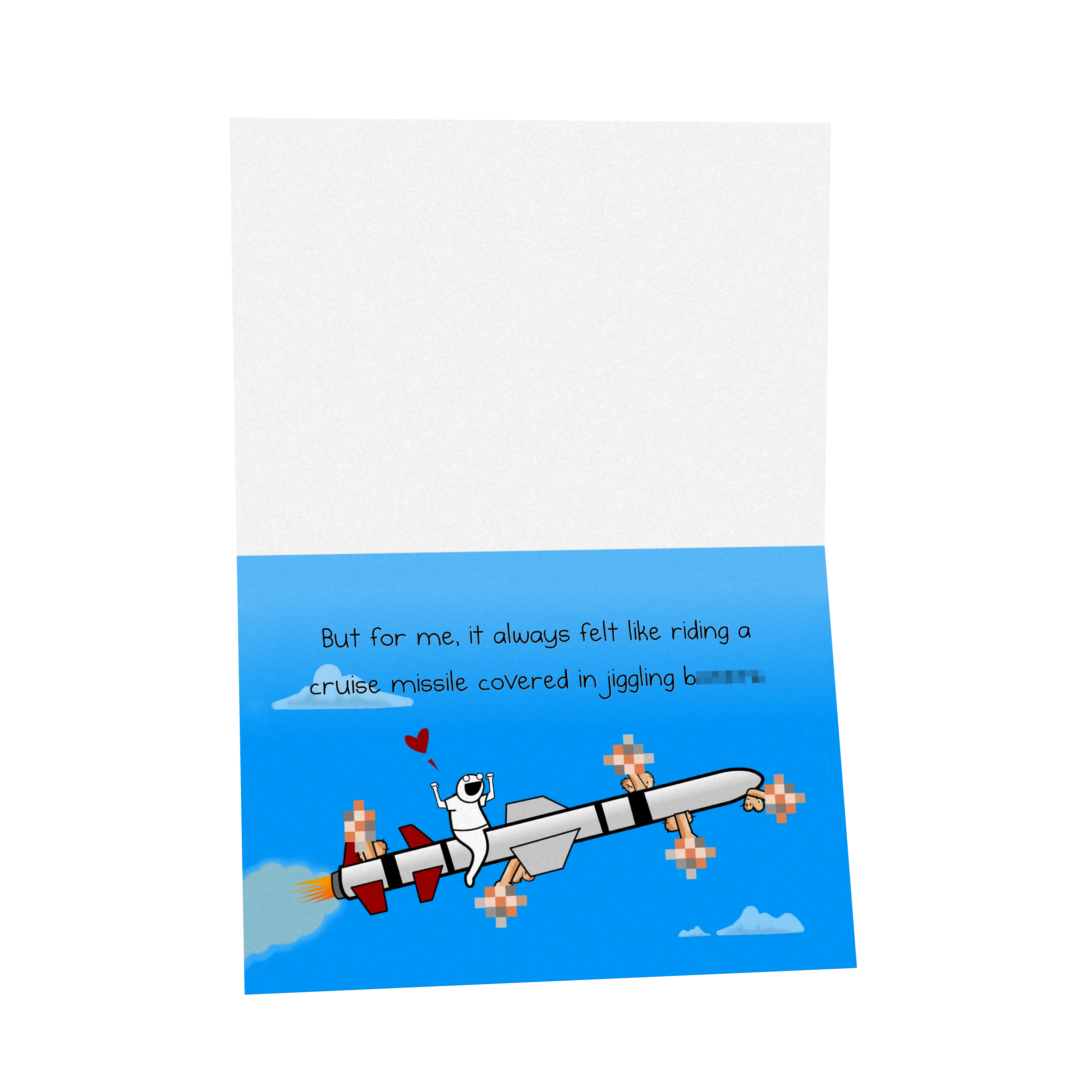 Missile - NSFW Love & Friendship Greeting Card - Image 3