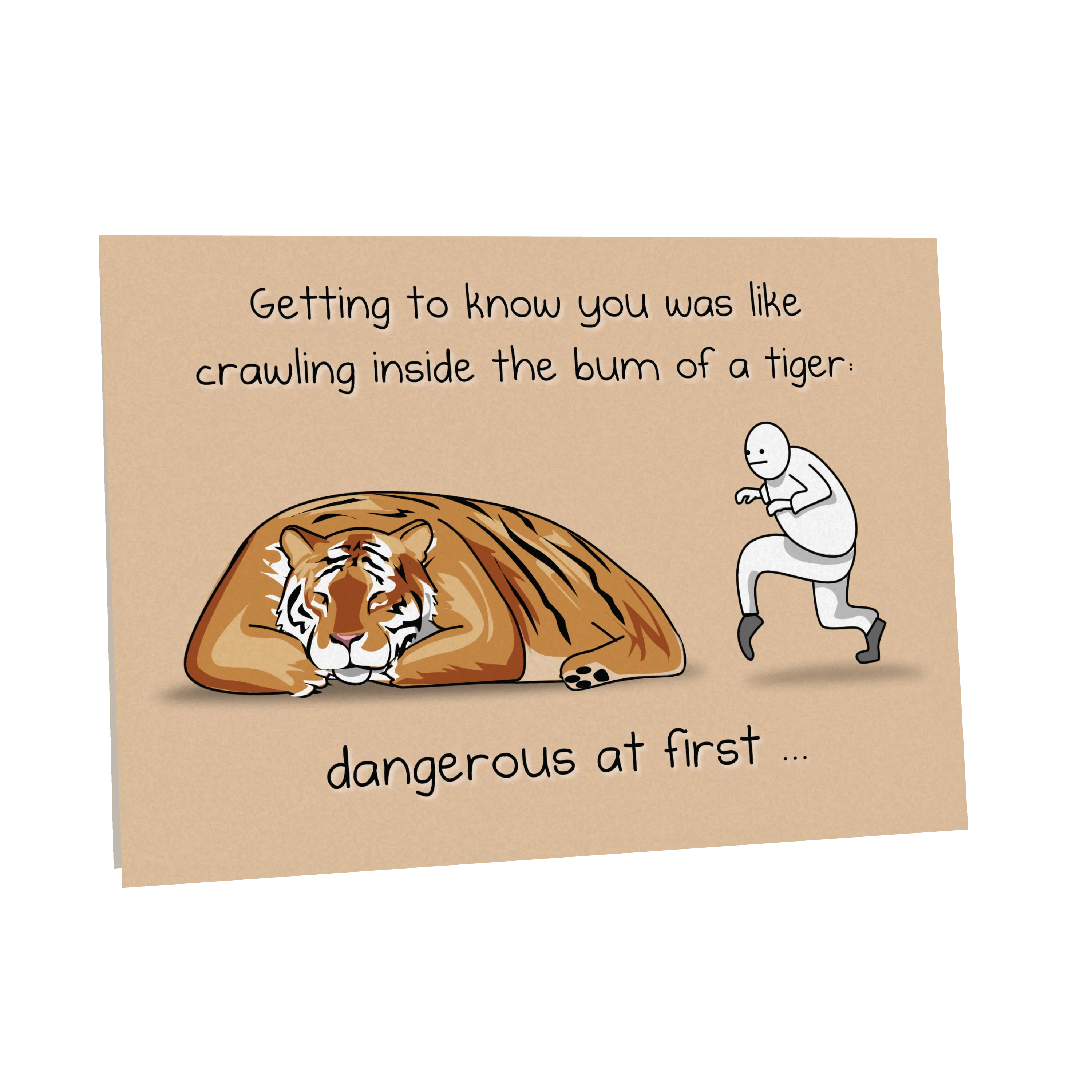 Tiger - NSFW Love & Friendship Greeting Card - Image 2
